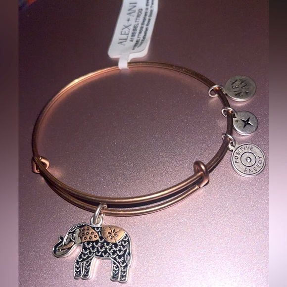 Alex + Ani Elephant Bangle Bracelet - Picture 2 of 3